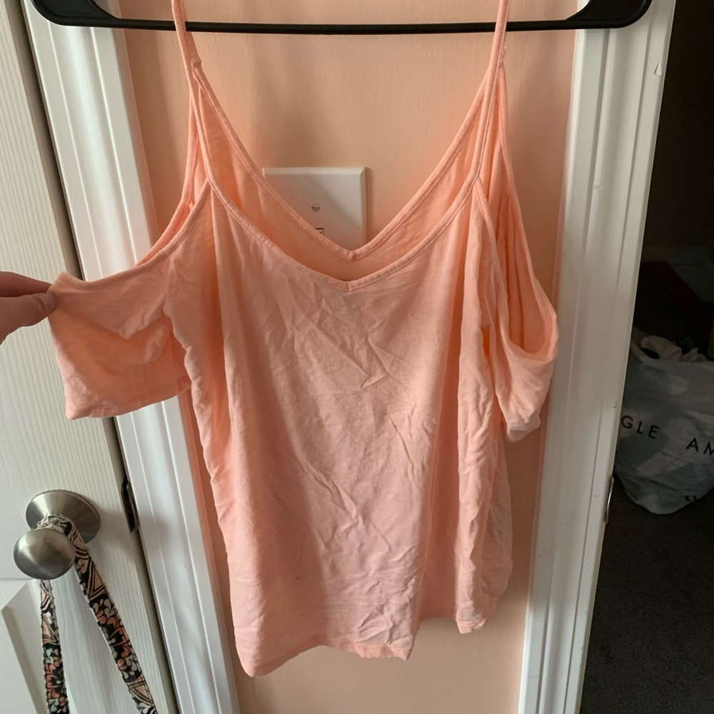 Aerie Coral Off the shoulder Top